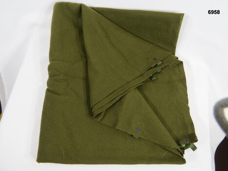 Large Woollen Army Green inner blanket.