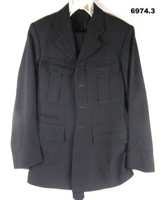 Black formal Mess Uniform, Jacket, Trousers and Belt.