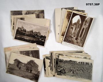 Collections of postcards from WW1 era.