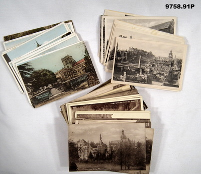 Series of postcards collected during WW1.