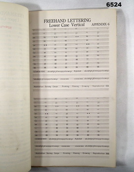 This is a photograph of a Hand Lettering Training Guide