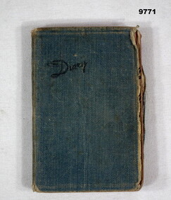 Blue covered diary for Alva Bennetts.