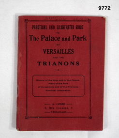 Tourist booklet on Palace of Versaille.