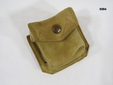 Small khaki pouch for a compass