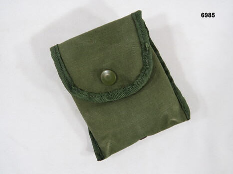 Small khaki field dressing pouch