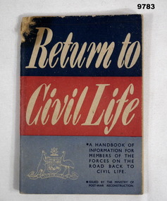 Booklet - handbook information post WW2.