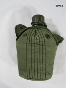 Three piece water bottle, cup, canteen, outer carry cover.