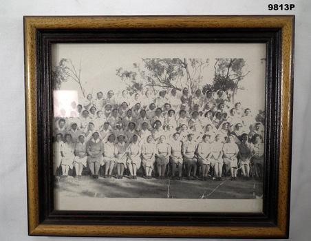 Framed phot of Nurses Group WW2.