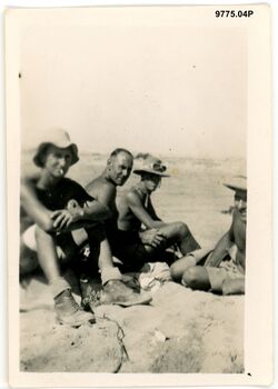 9775.04P Western Desert Alamein Central figure your worthy husband Alamein front