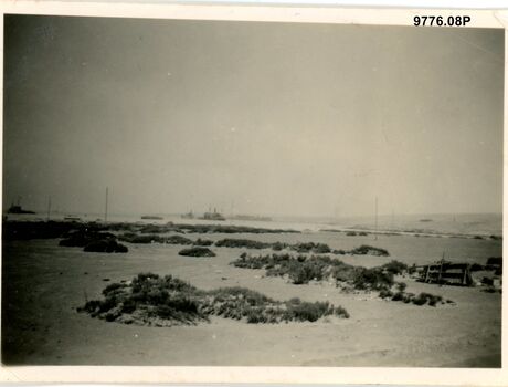 9776.08P Western Desert Tobruk Eastern view from Main Road Tobruk Bardia Scene is Hunter works