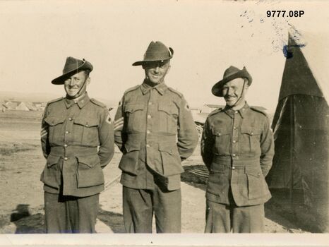 9777.08P Western Desert Three of the Sergeants in our company