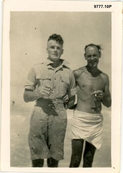 9777.10P Western Desert Two soldiers no information