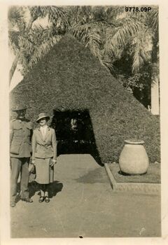 9778.09P Egypt Cairo Snapped in the gardens recognise the soldier