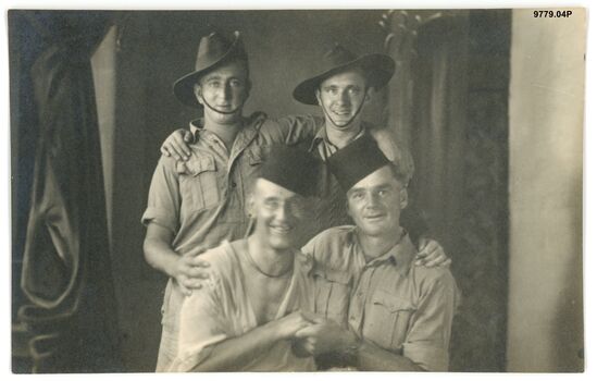 9779.04P Egypt Cairo Fred Carleton and mates postcard likely Egypt 1941 no information