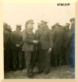 9780.01P Lebanon Bechmazzine, Brigadier Tovell and Lt Col Evans  May 1942
