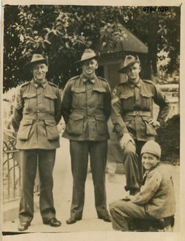 9780.02P Lebanon Beirut, Ben Shields Joe Harrison CJ Carilan Square Beirut Feb 1942