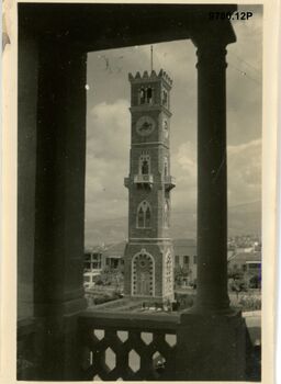 9780.12P Lebanon Beirut View from porch of American University February 1942