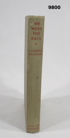 Book - BIOGRAPHY, TOBRUK, Lawson Glassop, "WE WERE THE RATS", 1945