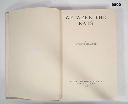 Book biography of Tobruk WW2.