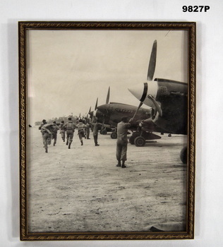 Framed photo of 76 Kittyhawk Squadron.