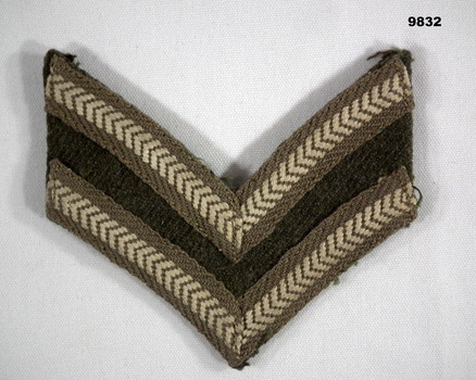 Set of Corporal stripes for a tunic.