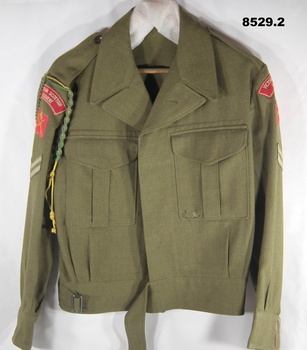 Khaki Woollen Battle Dress jacket.