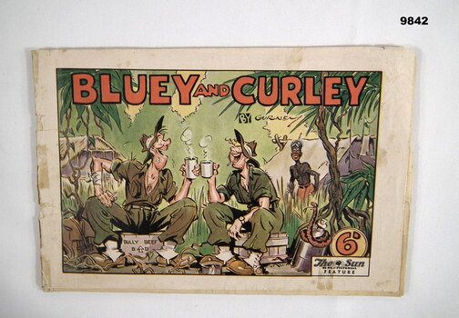 Comic book of Bluey and Curley by Alex Gurney