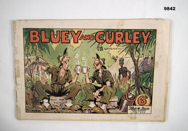 Comic book of Bluey and Curley by Alex Gurney