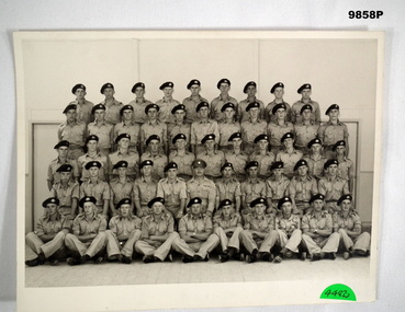 Posed photo of Australian Army Platoon.