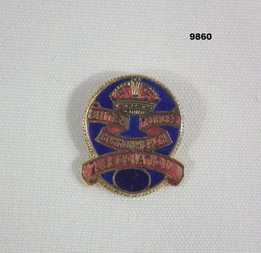 Metal lapel badge for a Military Association.