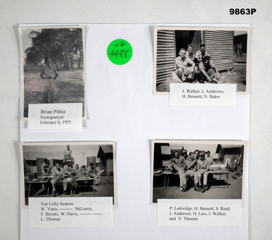 Collage of photos of Australian Soldiers at Training.