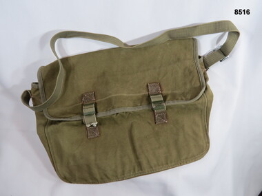 Army green universal carry bag.