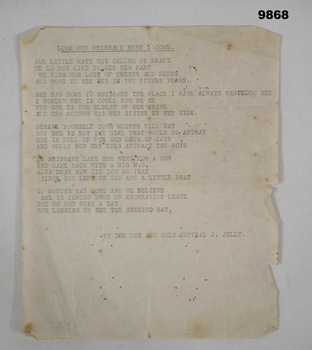 Single sided page with text in black type.