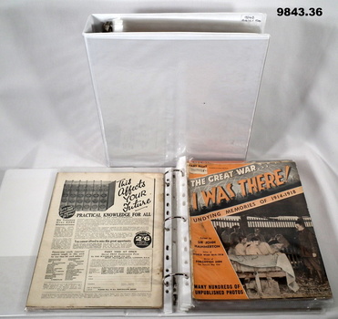 Pictorial magazine collection WW1.
