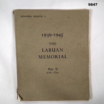 Book list of names, WW2.