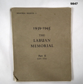 Book list of names, WW2.