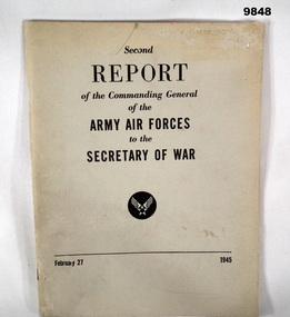 Book report on the Army Air Forces, WW2.