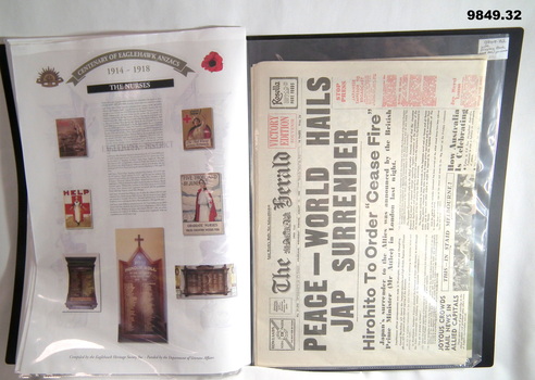 Posters - story re Eaglehawk Soldiers WW1.