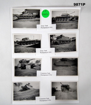 Series of photos of Tanks at Puckapunyal, 1954.