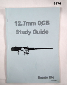 Training Manual on 12.7 mm QCB.