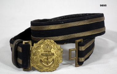Dress Uniform, black and gold belt - Navy.