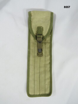 Khaki narrow cleaning rod carrier.