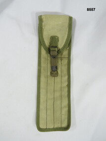 Khaki narrow cleaning rod carrier.