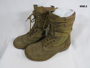 Australian Army combat suede boots.