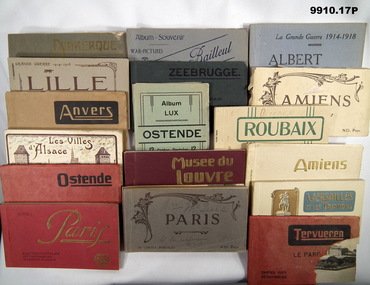 Series of 17 postcard packs WW1