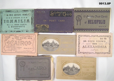 Series of 8 postcard and envelope packs WW1