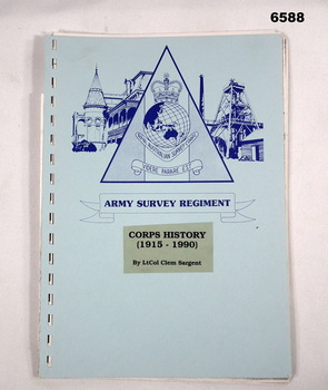 31 x page Blue Card covered booklet, plastic binding