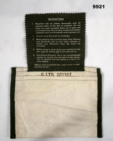 Repellent holder and instructions.
