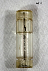 Lubricant case with built in spoons.