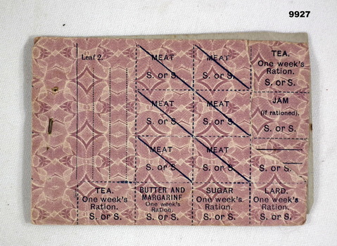 Two pages of food coupons with instructions for use.